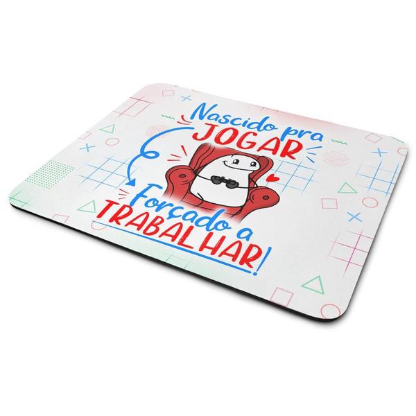 Imagem de Mouse Pad Gamer Flork - Nascido pra Jogar vídeo game