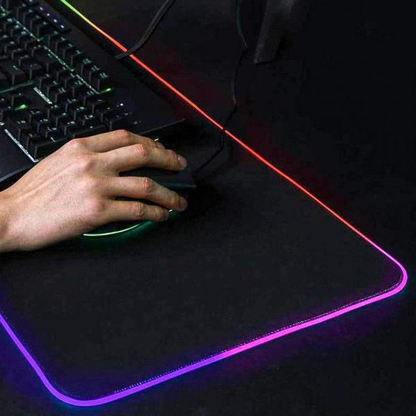 Imagem de Mouse Pad Gamer Grande 78 X 30 Cm Mousepad Iluminado Led Rgb