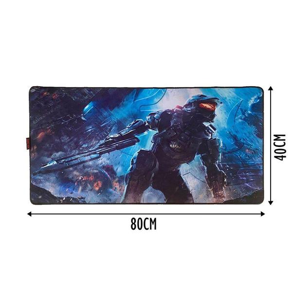 Mouse Pad Gamer Grande 80x40 Anti-estático Kp09 Halo - KNUP Imagem de Mouse Pad Gamer Grande 80x40 Anti-estático Kp09 Halo - KNUP
