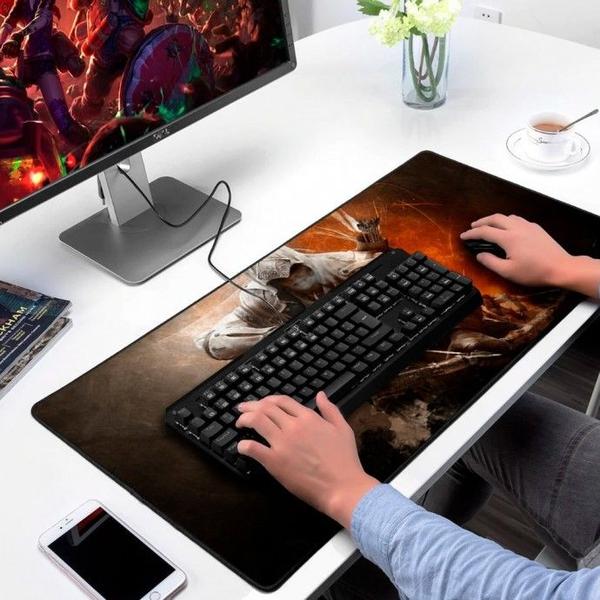 Imagem de Mouse Pad Gamer Grande Arqueiro Vermelho Black - MP7035C06