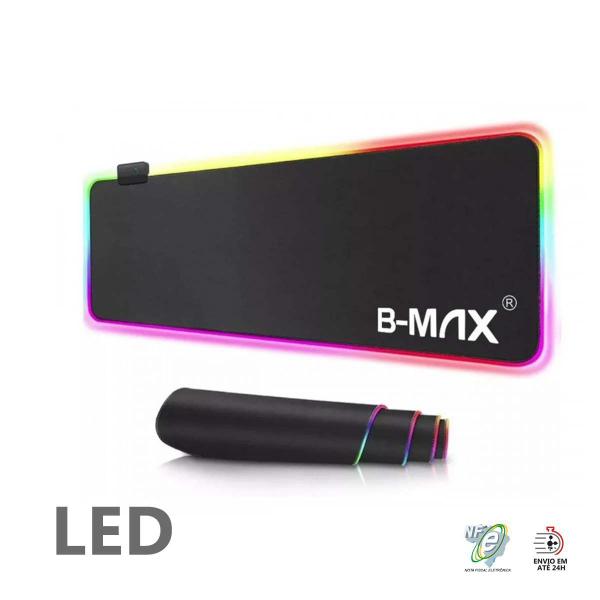 Imagem de Mouse Pad Gamer Grande Bordas com Led B-Max