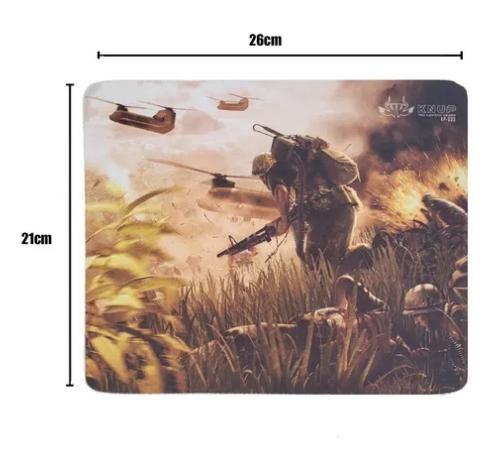 Imagem de Mouse Pad Gamer Knup Antiderrapante 26X21 Centímetros Combate - KP-S03