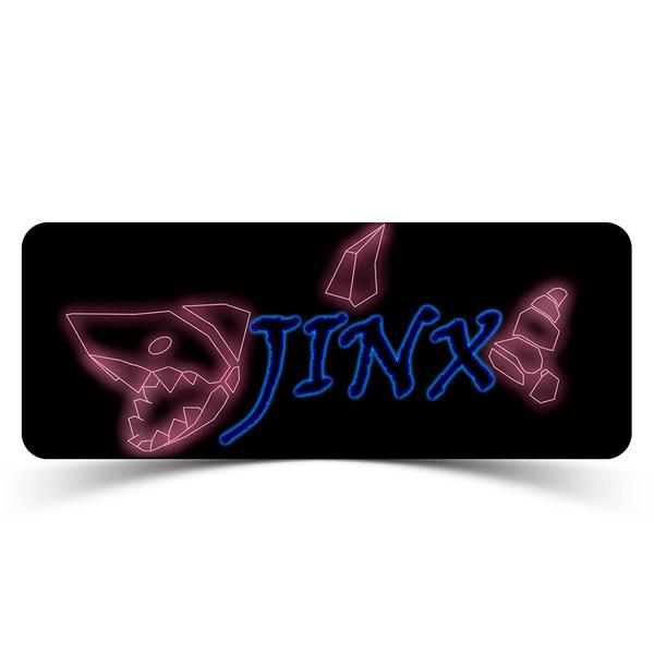 Imagem de Mouse Pad Gamer League of Legends Arcane Jinx e Fishbones