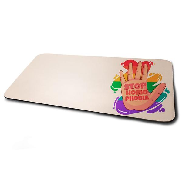 Imagem de Mouse Pad Gamer LGBT Stop Homophobia