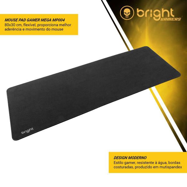 Imagem de Mouse Pad Gamer Mega Mp004 Antiderrapante 80cm X 30cm Bright