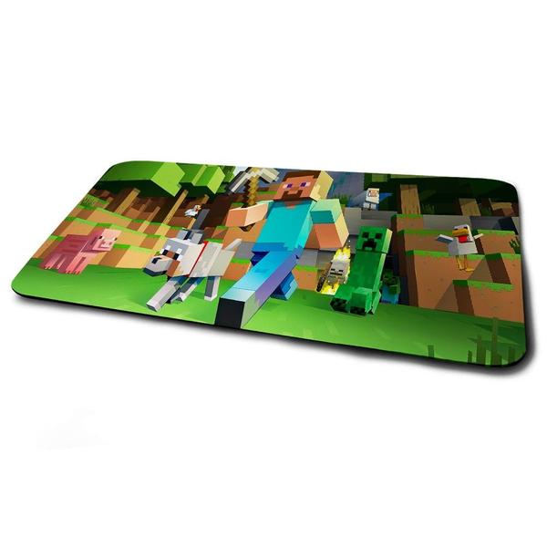 Imagem de Mouse Pad Gamer Minecraft Cachorro