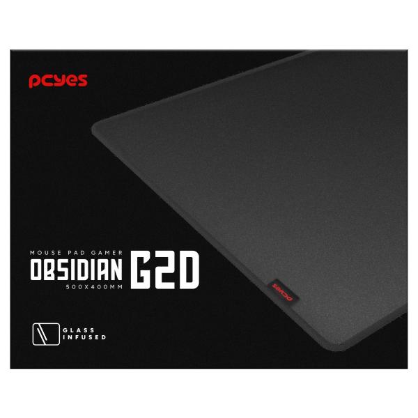 Imagem de Mouse Pad Gamer Pcyes Obsidian G2d 500x400mm - Tecido Com Infusão De Vidro - Pempg2d