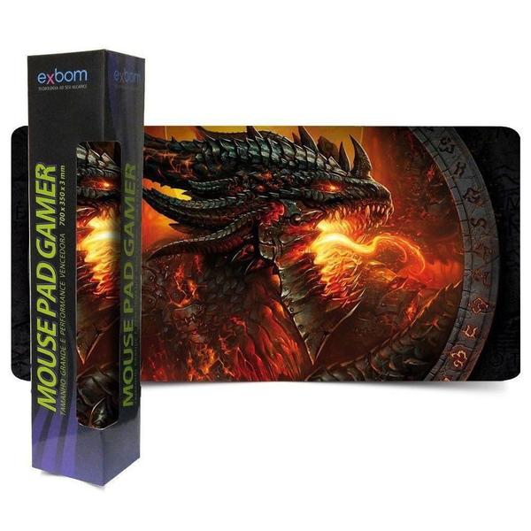 Imagem de Mouse Pad Gamer Personalizado Grande Dragão De Fogo 7035c01