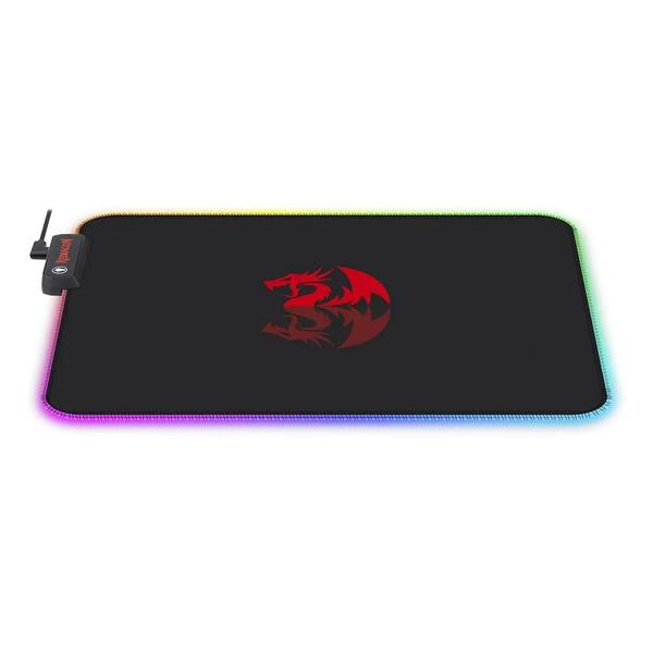 Imagem de Mouse Pad Gamer RGB Redragon Pluto Médio Preto 330x260 - P026