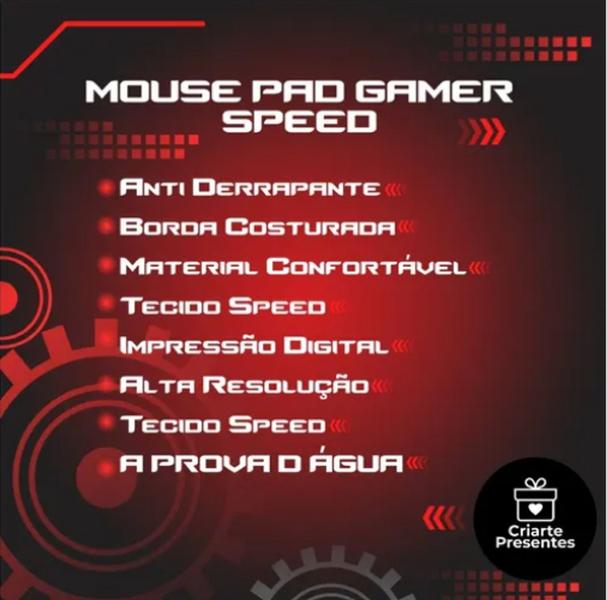 Imagem de Mouse Pad Gamer Speed Extra Grande 80x40 cm -  New Abstract  5