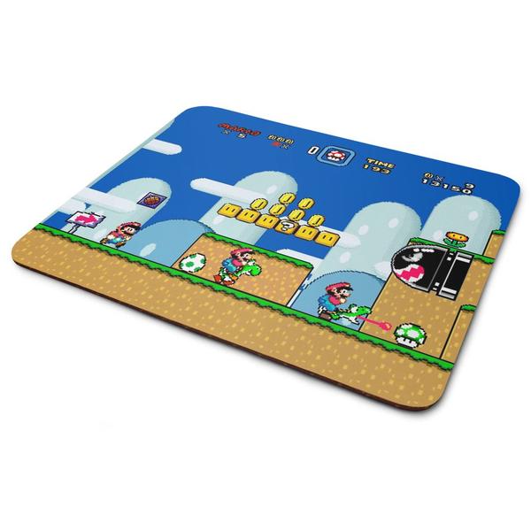 Imagem de Mouse Pad Gamer - Super Mario World Screen Game