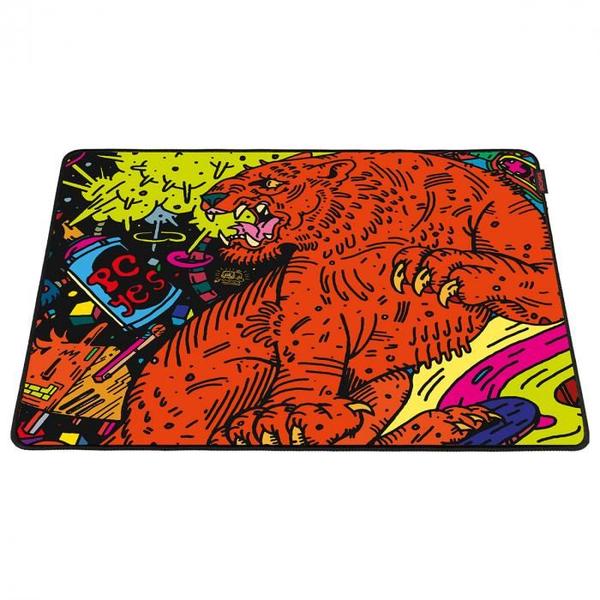 Imagem de Mouse Pad Gamer Tiger Premium Tamanho Pequeno Material Emborrachado Com Base Antiderrapante Speed para Maior Precisão 50X40CM