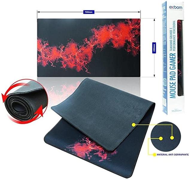 Imagem de MOUSE PAD GAMER VARIOS TEMAS  EXBOM 70X35cm