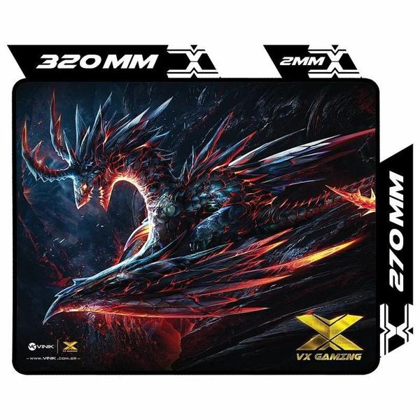 Imagem de Mouse Pad Gamer Vinik Vx Gaming Dragon Base Emborrachada