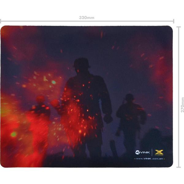 Imagem de Mouse pad gamer vinik war - 320x270x2mm