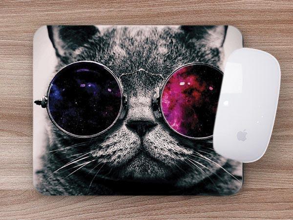 Imagem de Mouse Pad, Gato com Óculos