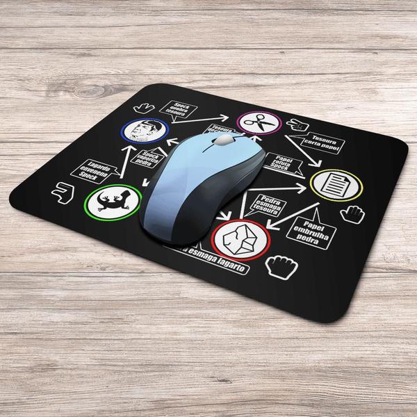 Imagem de Mouse Pad Geek Gamer - Pedra, Papel, Tesoura...