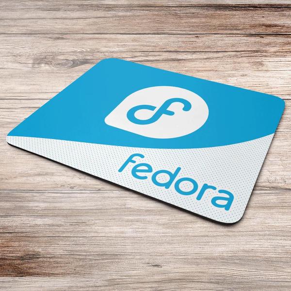 Imagem de Mouse Pad Geek Linux - New LightBLue Fedora Linux