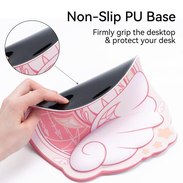 Imagem de Mouse pad GeekShare ergonômico com suporte para descanso de pulso