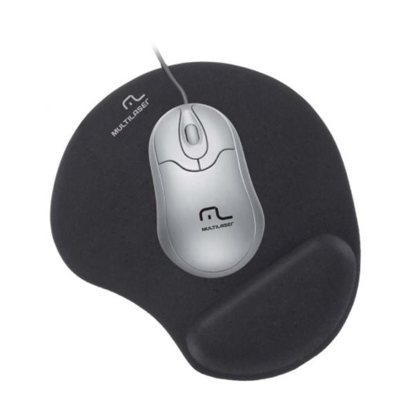 Imagem de Mouse Pad Gel Grande Preto Ac024 Para Computador Escritório