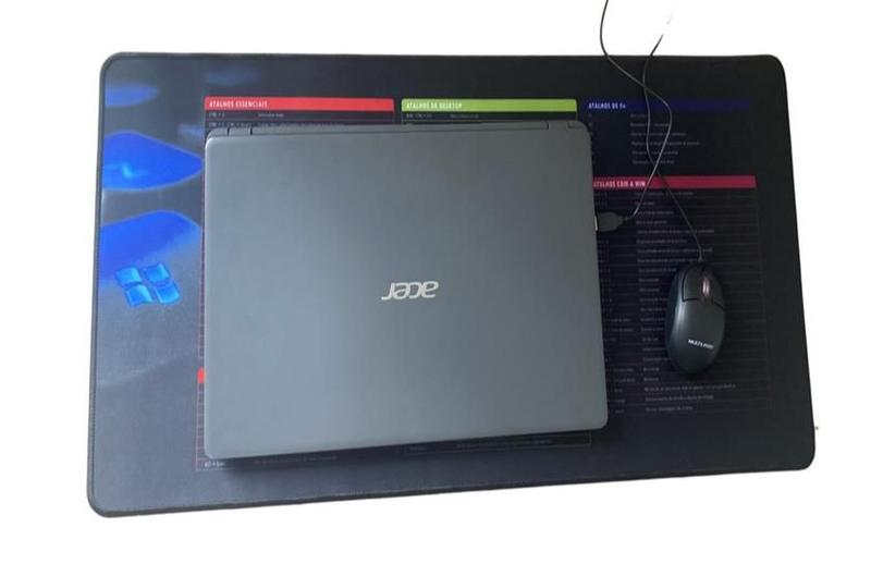 Imagem de Mouse pad grande 70x35cm estampa de teclas de atalho windows