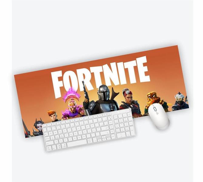 Imagem de Mouse Pad Grande Gamer Fortnite Laranja