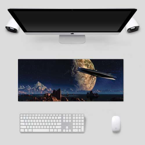 Imagem de Mouse Pad Grande Gamer Speed Órbita Espacial