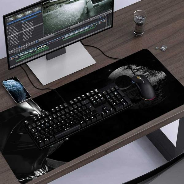 Imagem de Mouse pad GZESZT XXL com bordas costuradas e base antiderrapante