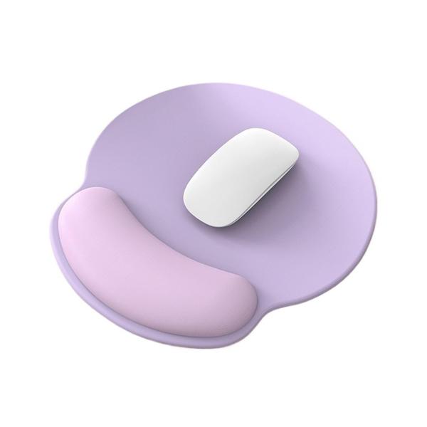 Imagem de Mouse Pad HHJRZM Office com suporte de pulso ergonômico roxo