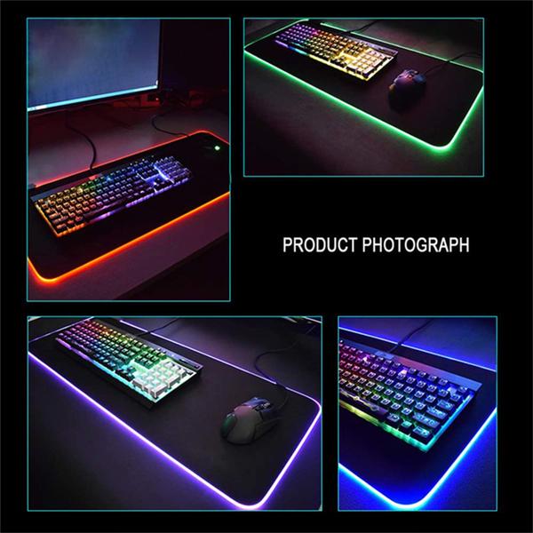 Imagem de Mouse Pad para jogos YTBCKGS Kamado Nezuko RGB LED tamanho XXL