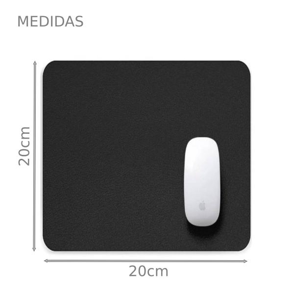 Imagem de Mouse Pad Pequeno 20x20cm Quadrado Slim Antiderrapante Fácil Deslize Tapete De Mesa Office