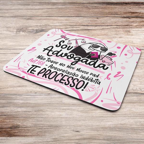 Imagem de Mouse Pad Profissões - Sou advogada! Emborrachado