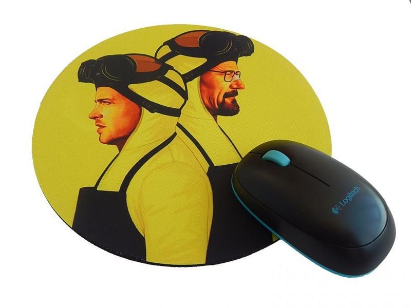 Imagem de Mouse pad Redondo Breaking Bad Walt and Jessie