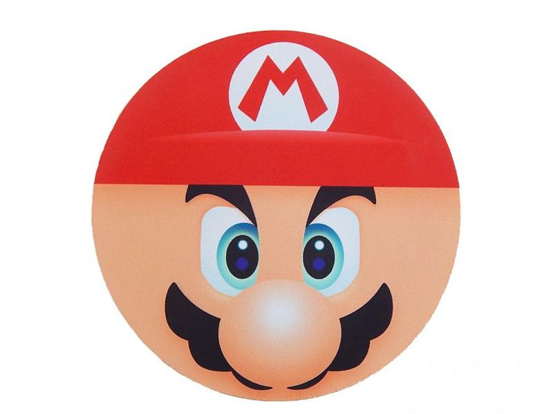 Imagem de Mouse pad Redondo Mario Bros Face