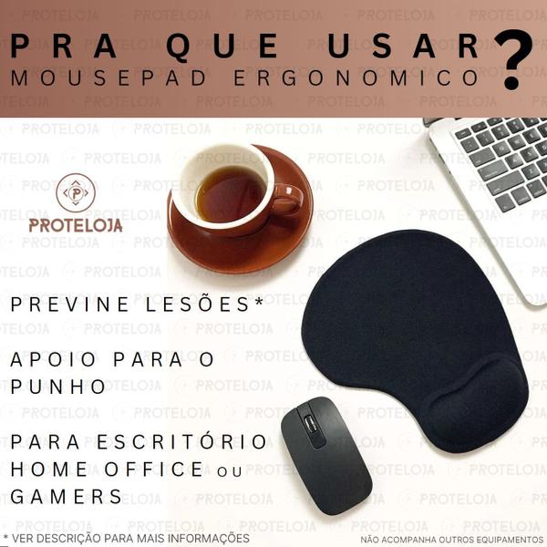 Imagem de Mouse Pad Sortido Ergonomico Com Apoio de Pulso Confortavel Para Escritorio Home Office Gamer 