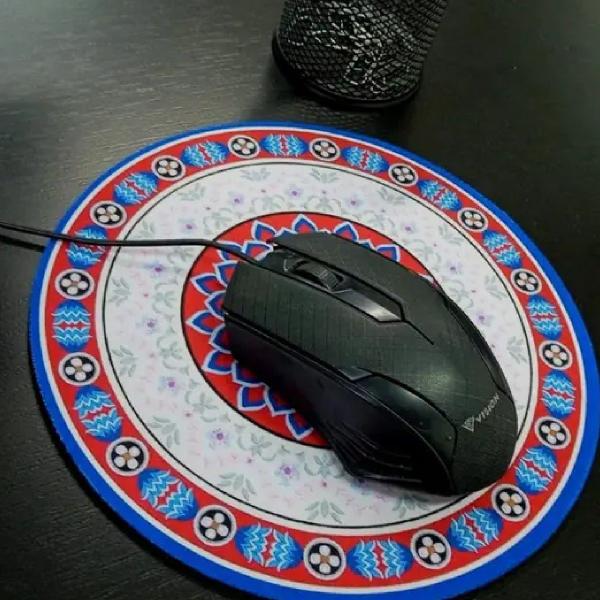 Imagem de Mouse Pad Tapete Persa Redondo Decorativo Emborrachado