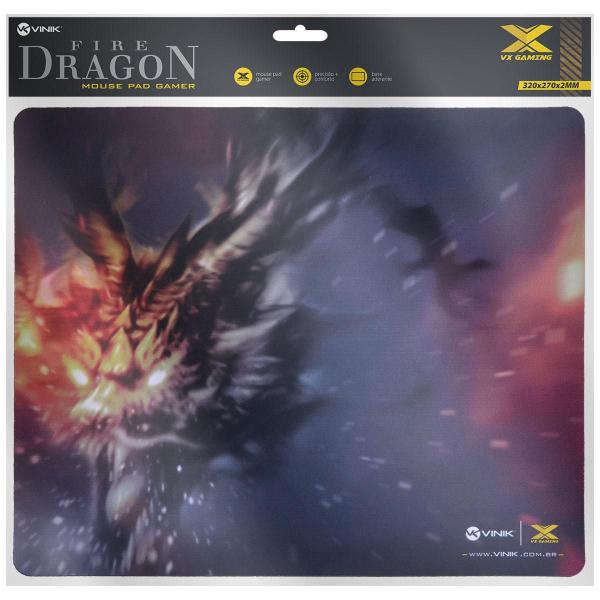 Imagem de Mouse Pad Vx Gaming Vinik Fire Dragon - 320X270X2Mm