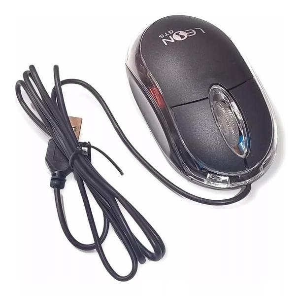 Imagem de Mouse Para desktop preto Leon- 450