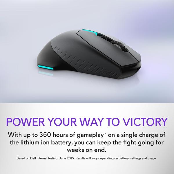 Imagem de Mouse para jogos Alienware AW720M Tri-Mode Wireless 26.000 DPI