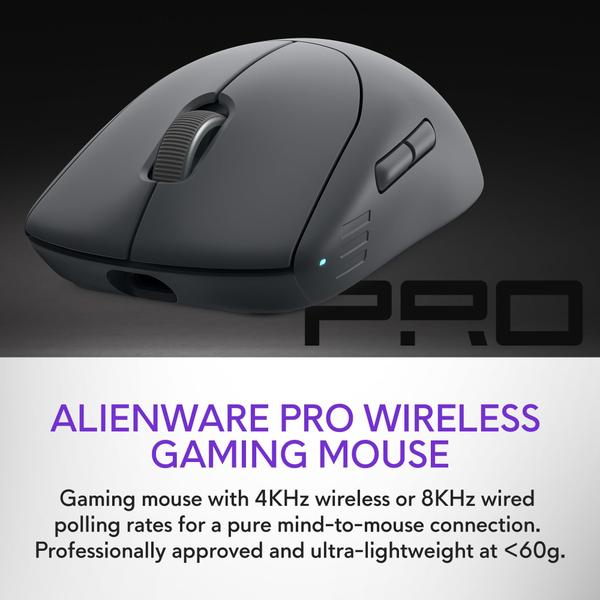 Imagem de Mouse para jogos Alienware Pro Wireless 2,4 GHz Dark Side of the Moon