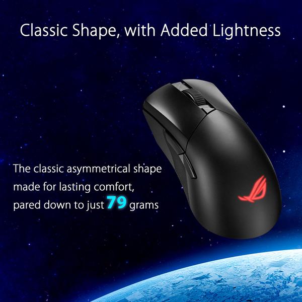 Imagem de Mouse para jogos ASUS ROG Gladius III Wireless AimPoint 36000 DPI