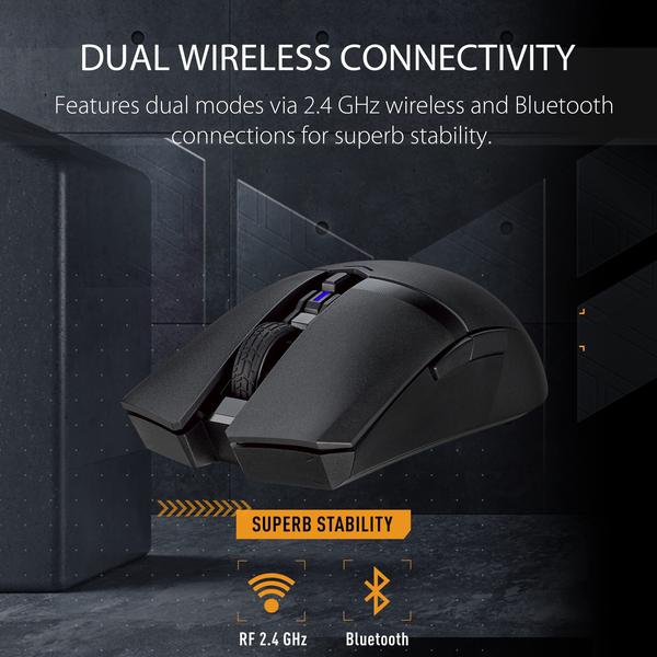 Imagem de Mouse para jogos ASUS TUF M4 Wireless Dual Mode 12K DPI