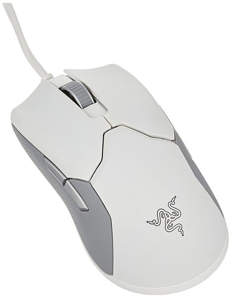 Imagem de Mouse para jogos com fio ambidestro ultraleve Razer Viper: interruptores de mouse óptico Razer de 2ª geração - Sensor óptico Razer 5G - Design leve 71g - Cabo Speedflex - Branco mercúrio