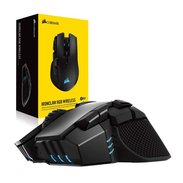 Imagem de Mouse para jogos CORSAIR IRONCLAW WIRELESS RGB 18.000 DPI preto