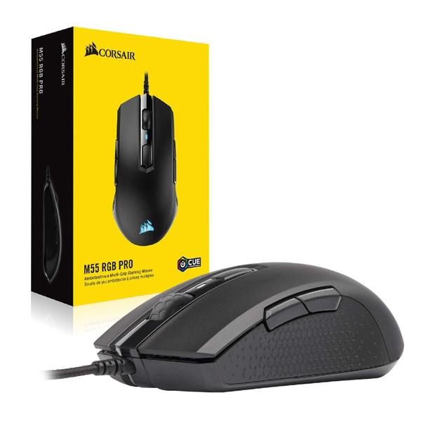 Imagem de Mouse para jogos Corsair M55 RGB Pro com fio ambidestro de 12.400 DPI