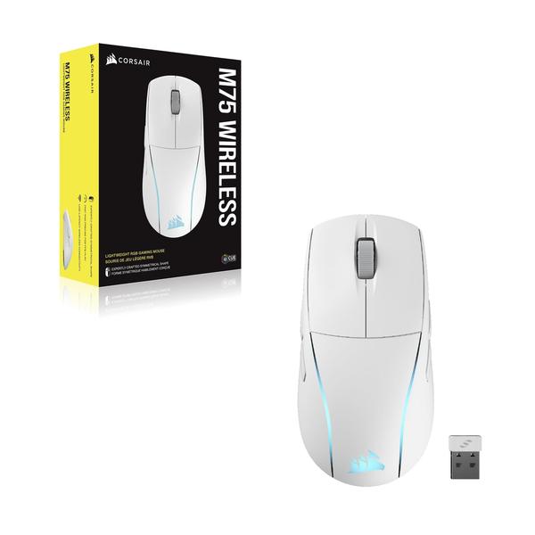 Imagem de Mouse para jogos Corsair M75 Wireless RGB 26.000 DPI branco