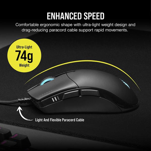 Imagem de Mouse para jogos CORSAIR SABRE RGB PRO CHAMPION Series 74g