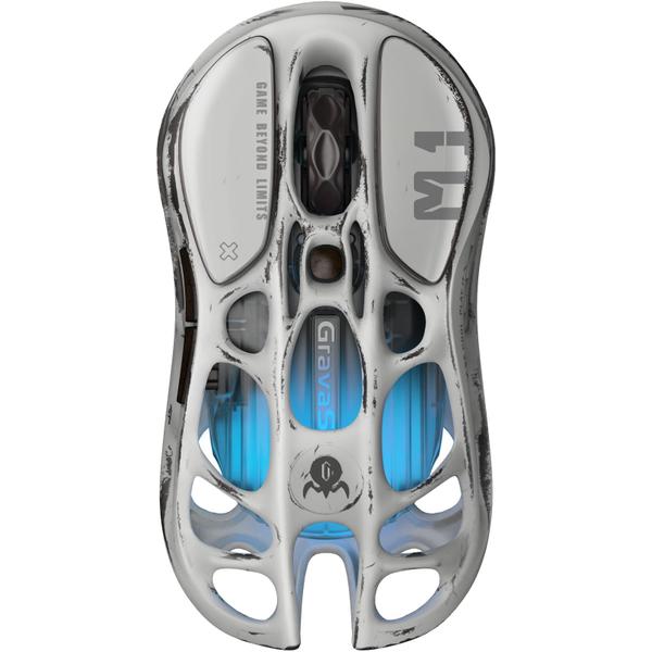 Mouse para jogos GravaStar Mercury M1 Pro 26.000 DPI Silver Mist - G GravaStar Imagem de Mouse para jogos GravaStar Mercury M1 Pro 26.000 DPI Silver Mist