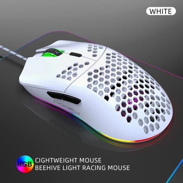 Imagem de Mouse para jogos HXSJ J900, iluminação RGB, mouse programáve