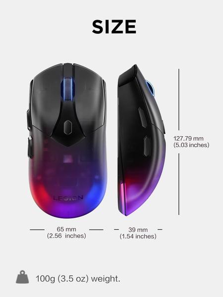 Imagem de Mouse para jogos Lenovo Legion M410 Wireless RGB 16.000 DPI